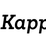 Kappa Vol2 Display Bold Italic