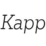 Kappa Vol2 Light Italic