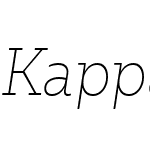 Kappa Vol2 Thin Italic