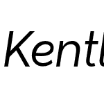 Kentledge Regular Italic