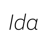 Ida-ExtraLightItalic