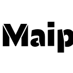 Maipo Sans Stencil