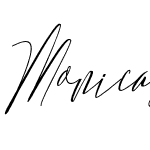 Monica Script Slant