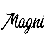 Magnitude Script Font