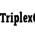 TriplexCondSerifBlack