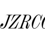 JZRCGO+Chapman-RegularCondensedItalic