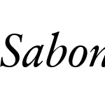 SabonNext LT ItalicOsF