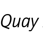 Quay Sans ITC Com