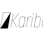 KaribuNarrow-HairlineItalic