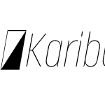 KaribuNarrow-UltraThinItalic