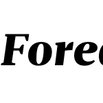 Foreday Serif