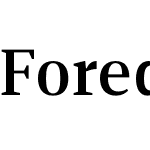 Foreday Serif