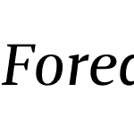 Foreday Serif