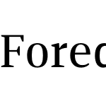 Foreday Serif