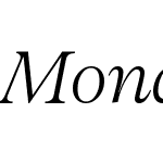 Monday-LightItalic