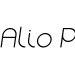 Alio Pro Italic