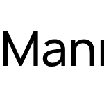 Manrope