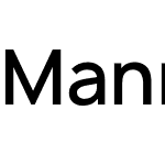 Manrope