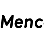 Menco Bold Italic