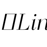 Lince-LightItalic