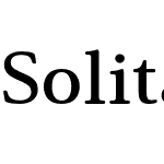 Solitas Serif