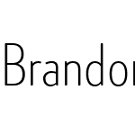 Brandon Grotesque Cond Light