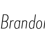 Brandon Grotesque Cond Light