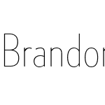 Brandon Grotesque Cond Thin