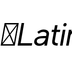 Latinka-Italic