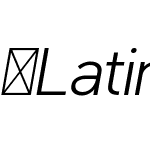 Latinka-LightItalic