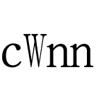 cWnn BIG5 Mincho