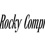 Rocky Compressed Light Italic