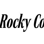 Rocky Compressed Medium Italic