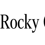 Rocky Condensed Light