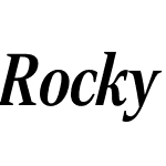 Rocky Condensed Medium Italic