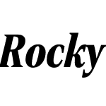 Rocky Extra Condensed Black Italic