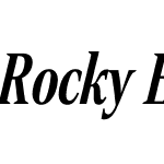 Rocky Extra Condensed Medium Italic