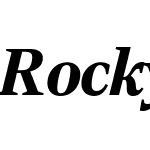 Rocky Black Italic