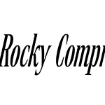 Rocky Compressed Light Italic