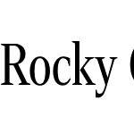 Rocky Condensed Light