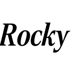 Rocky Condensed Medium Italic