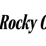Rocky Compressed Bold Italic