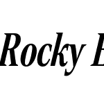 Rocky Extra Condensed Medium Italic