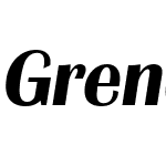 Grenoble Serial Bold Italic