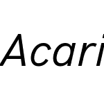 Acari Sans