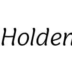 Holden Trial