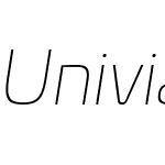 UniviaW03-ThinItalic