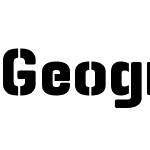 Geogrotesque Stencil B