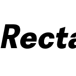 RectaW01-ExtraBoldItalic