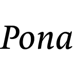 PonaW03-MediumItalic